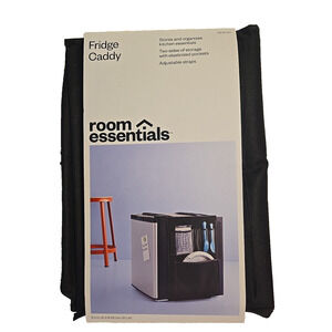 Room Essentials Fridge Caddy Black Storage Organization 19 X 13 Inches New